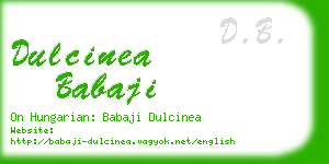 dulcinea babaji business card